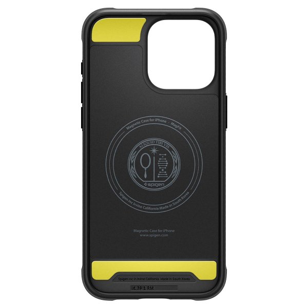 Spigen iPhone 15 Pro Max Deksel Rugged Armor MagFit Matte Black