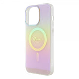 Guess iPhone 15 Pro Max Deksel Script MagSafe Rosa