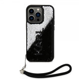 Karl Lagerfeld iPhone 15 Pro Max Deksel Sequin Svart