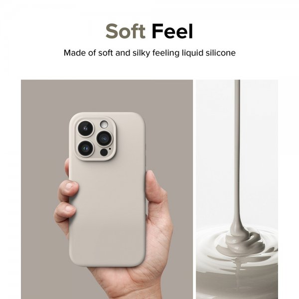 Ringke iPhone 15 Pro Max Deksel Silicone Magnetic Stone