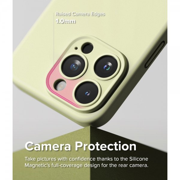 Ringke iPhone 15 Pro Max Deksel Silicone Magnetic Sunny Lime