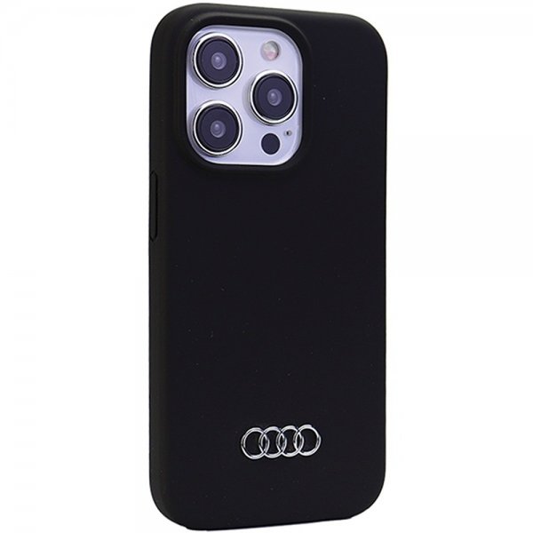 Audi iPhone 15 Pro Max Deksel Silikoni Svart