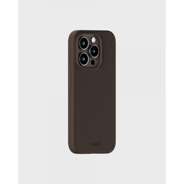 holdit iPhone 15 Pro Max Deksel Silikon Chocolate