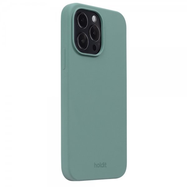 holdit iPhone 15 Pro Max Deksel Silikon Moss Green