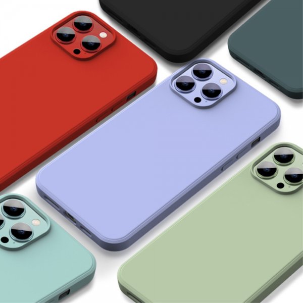 X-Level iPhone 15 Pro Max Deksel Silikontekstur Lilla
