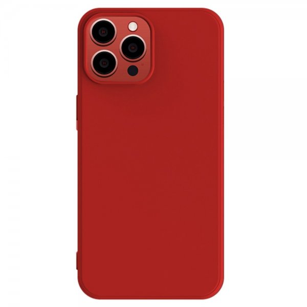 X-Level iPhone 15 Pro Max Deksel Silikontekstur Rød