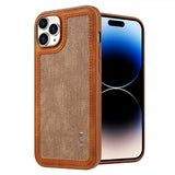 X-Level iPhone 15 Pro Max Deksel Linjeskjøting Brun