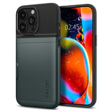 Spigen iPhone 15 Pro Max Deksel Slim Armor CS Abyss Green