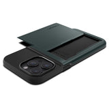Spigen iPhone 15 Pro Max Deksel Slim Armor CS Abyss Green