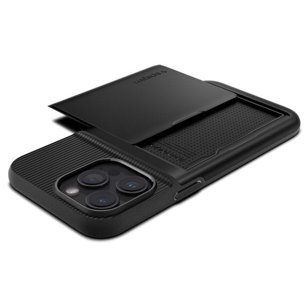 Spigen iPhone 15 Pro Max Deksel Slim Armor CS Svart