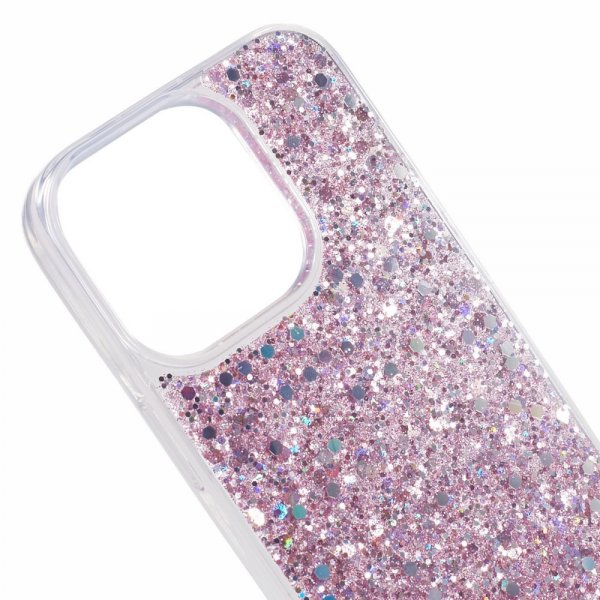 Nordic Covers iPhone 15 Pro Max Deksel Sparkle Series Blossom Pink