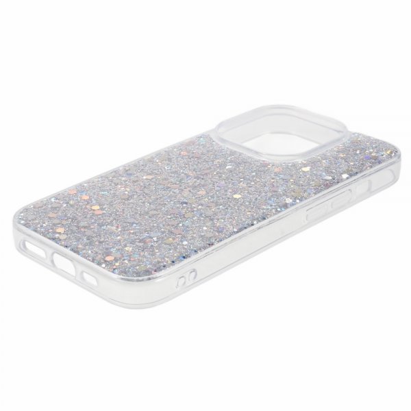 Nordic Covers iPhone 15 Pro Max Deksel Sparkle Series Stardust Silver