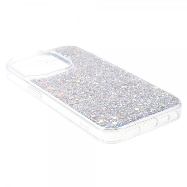 Nordic Covers iPhone 15 Pro Max Deksel Sparkle Series Stardust Silver