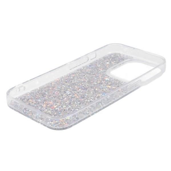 Nordic Covers iPhone 15 Pro Max Deksel Sparkle Series Stardust Silver