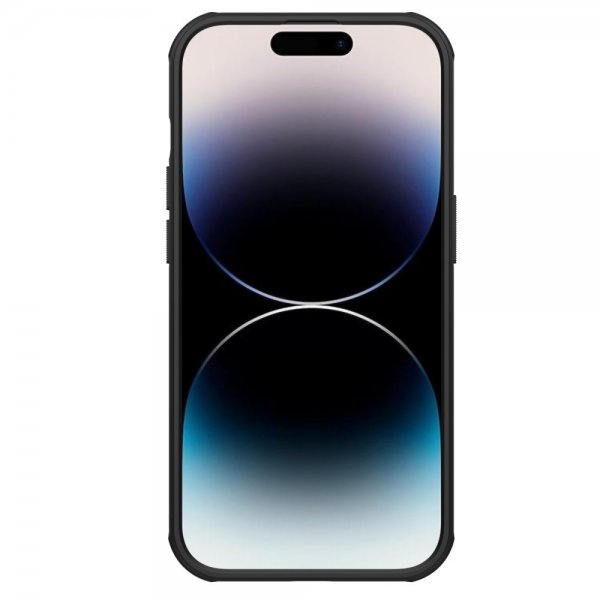 Nillkin iPhone 15 Pro Max Deksel Super Frosted Shield Pro Logo Hole Svart