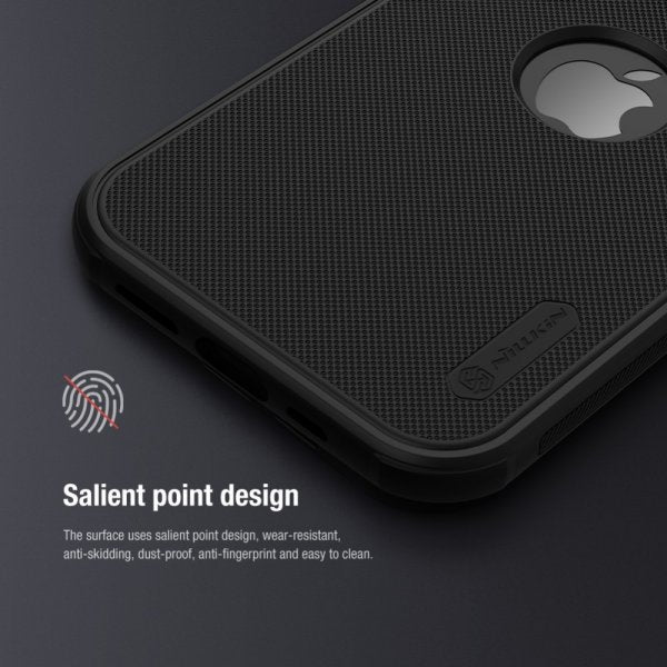 Nillkin iPhone 15 Pro Max Deksel Super Frosted Shield Pro Logo Hole Svart