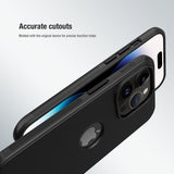 Nillkin iPhone 15 Pro Max Deksel Super Frosted Shield Pro Logo Hole Svart