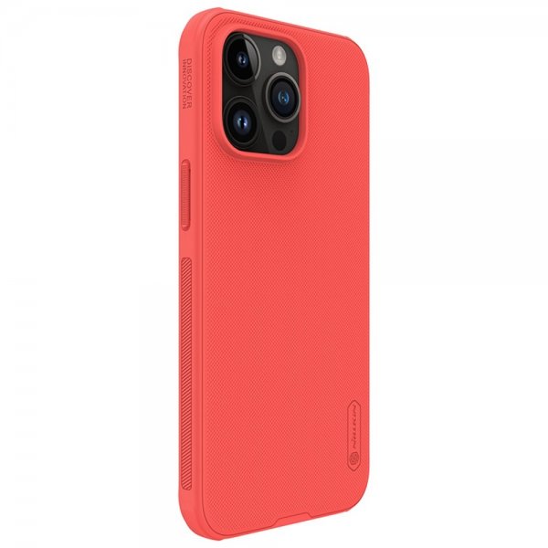 Nillkin iPhone 15 Pro Max Deksel Super Frosted Shield Pro Rød