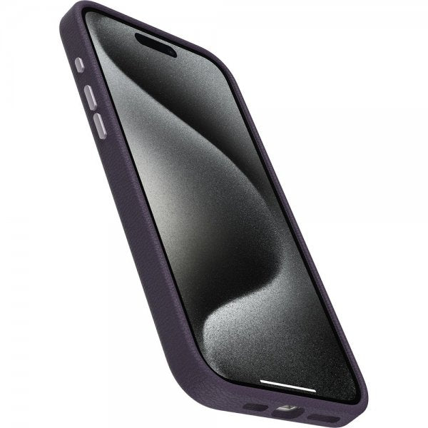 Otterbox iPhone 15 Pro Max Deksel Symmetry Cactus Leather MagSafe Plum Luxe