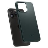 Spigen iPhone 15 Pro Max Deksel Thin Fit Abyss Green