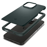 Spigen iPhone 15 Pro Max Deksel Thin Fit Abyss Green