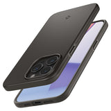 Spigen iPhone 15 Pro Max Deksel Thin Fit Gunmetal