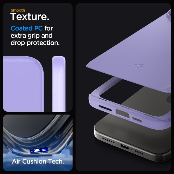 Spigen iPhone 15 Pro Max Deksel Thin Fit Iris Purple