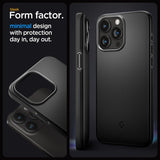 Spigen iPhone 15 Pro Max Deksel Thin Fit Svart