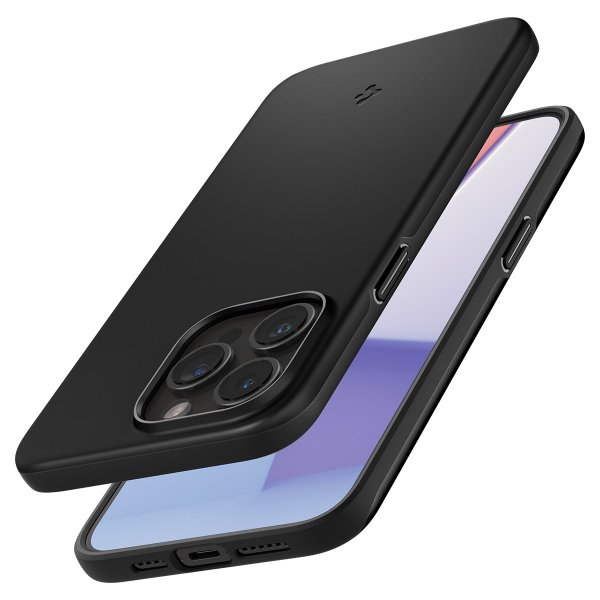 Spigen iPhone 15 Pro Max Deksel Thin Fit Svart