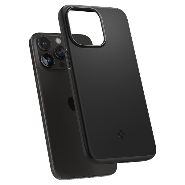 Spigen iPhone 15 Pro Max Deksel Thin Fit Svart