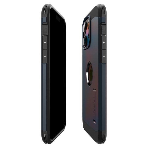 Spigen iPhone 15 Pro Max Deksel Tough Armor MagFit Metal Slate