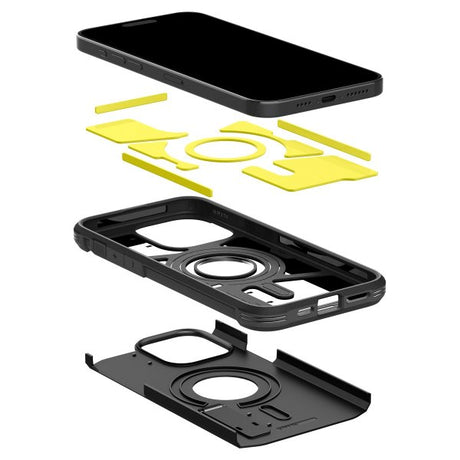 Spigen iPhone 15 Pro Max Deksel Tough Armor MagFit Svart