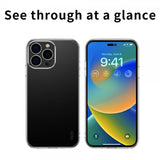 Mofi iPhone 15 Pro Max Deksel Transparent TPU Klar