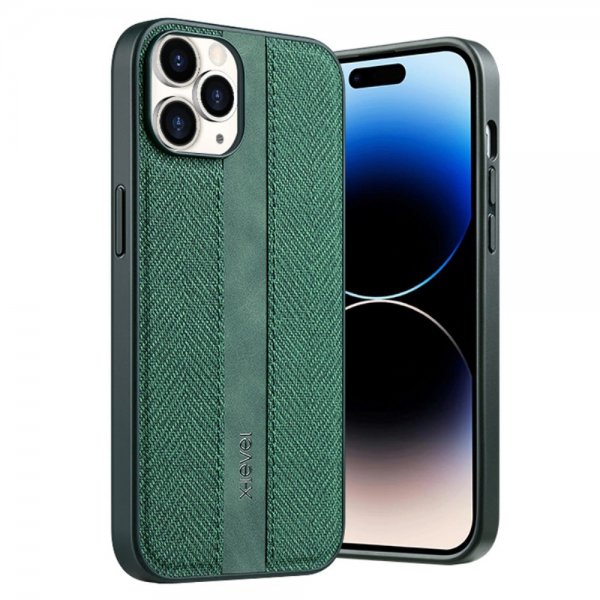X-Level iPhone 15 Pro Max Deksel Stofftekstur Grønn