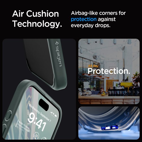 Spigen iPhone 15 Pro Max Deksel Ultra Hybrid Frost Green