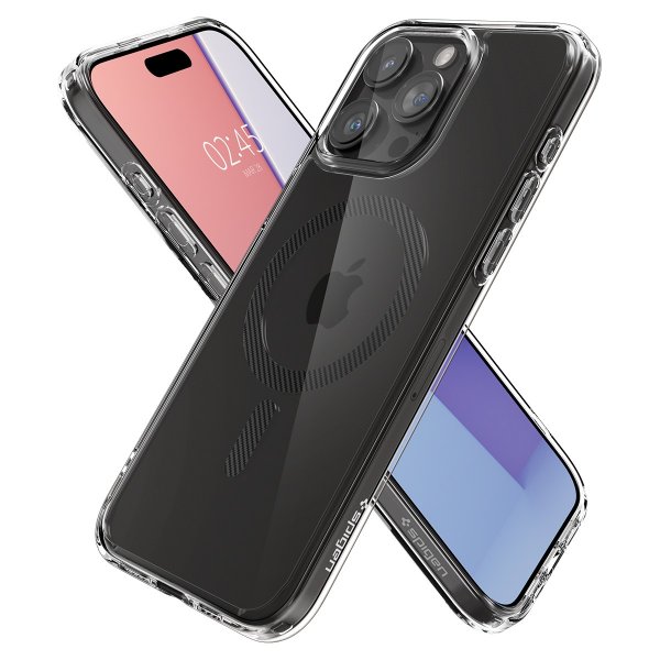 Spigen iPhone 15 Pro Max Deksel Ultra Hybrid MagFit Carbon Fiber