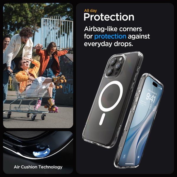 Spigen iPhone 15 Pro Max Deksel Ultra Hybrid MagFit Frost Clear