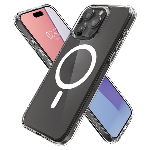 Spigen iPhone 15 Pro Max Deksel Ultra Hybrid MagFit Frost Clear