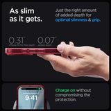 Spigen iPhone 15 Pro Max Deksel Ultra Hybrid MagFit Frost Deep Red