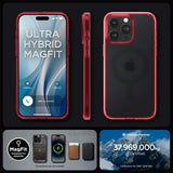 Spigen iPhone 15 Pro Max Deksel Ultra Hybrid MagFit Frost Deep Red