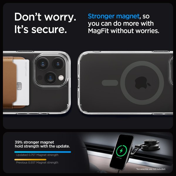 Spigen iPhone 15 Pro Max Deksel Ultra Hybrid MagFit Graphite