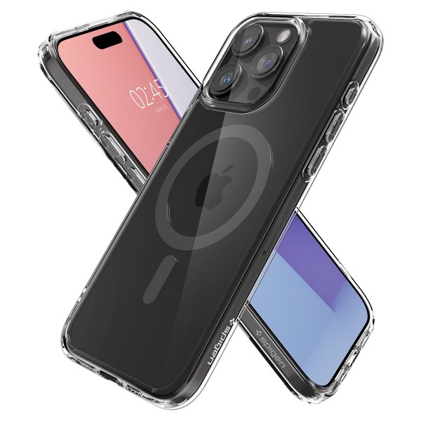 Spigen iPhone 15 Pro Max Deksel Ultra Hybrid MagFit Graphite
