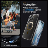 Spigen iPhone 15 Pro Max Deksel Ultra Hybrid MagFit Gull
