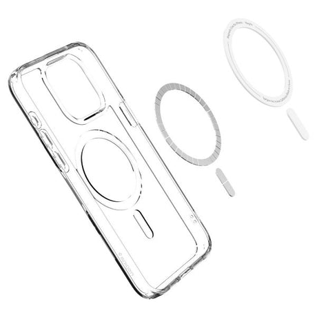 Spigen iPhone 15 Pro Max Deksel Ultra Hybrid MagFit Hvit
