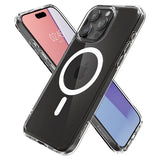 Spigen iPhone 15 Pro Max Deksel Ultra Hybrid MagFit Hvit