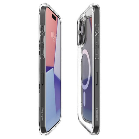 Spigen iPhone 15 Pro Max Deksel Ultra Hybrid MagFit Hvit
