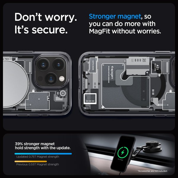 Spigen iPhone 15 Pro Max Deksel Ultra Hybrid MagFit Zero One