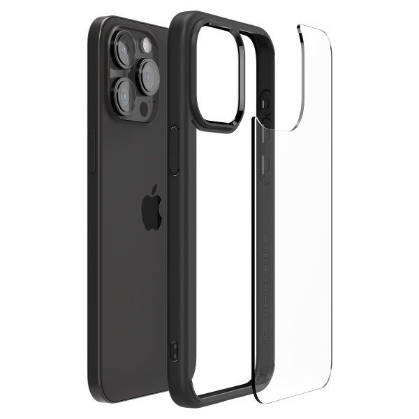Spigen iPhone 15 Pro Max Deksel Ultra Hybrid Matte Matte Black