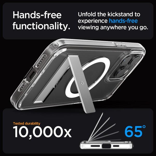 Spigen iPhone 15 Pro Max Deksel Ultra Hybrid S MagFit Crystal Clear