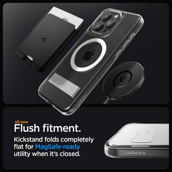 Spigen iPhone 15 Pro Max Deksel Ultra Hybrid S MagFit Crystal Clear
